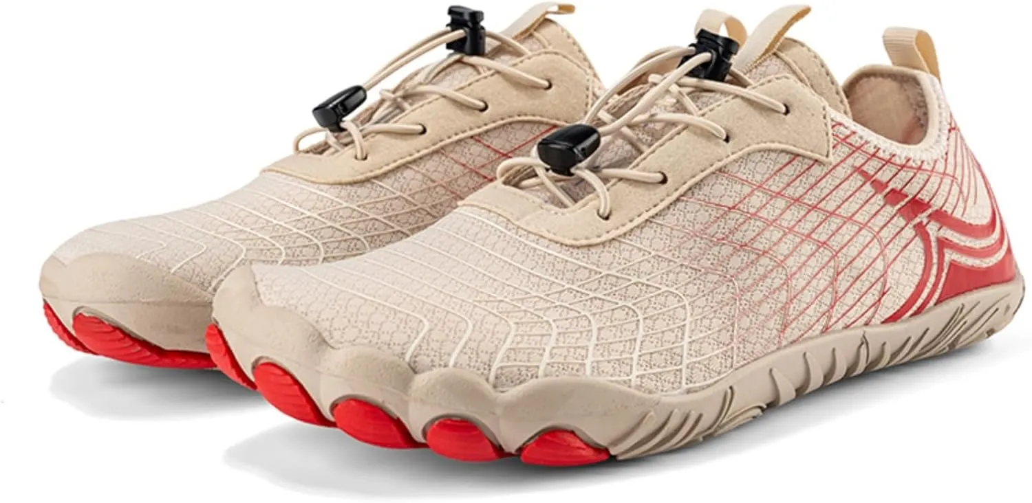Unisex Barefoot Water Shoes: Wide Toe Box, Non-Slip, Soft Rebound and Breathable Mesh Upper - Trail-to-Water Hiking & Swimming (Men & Women)