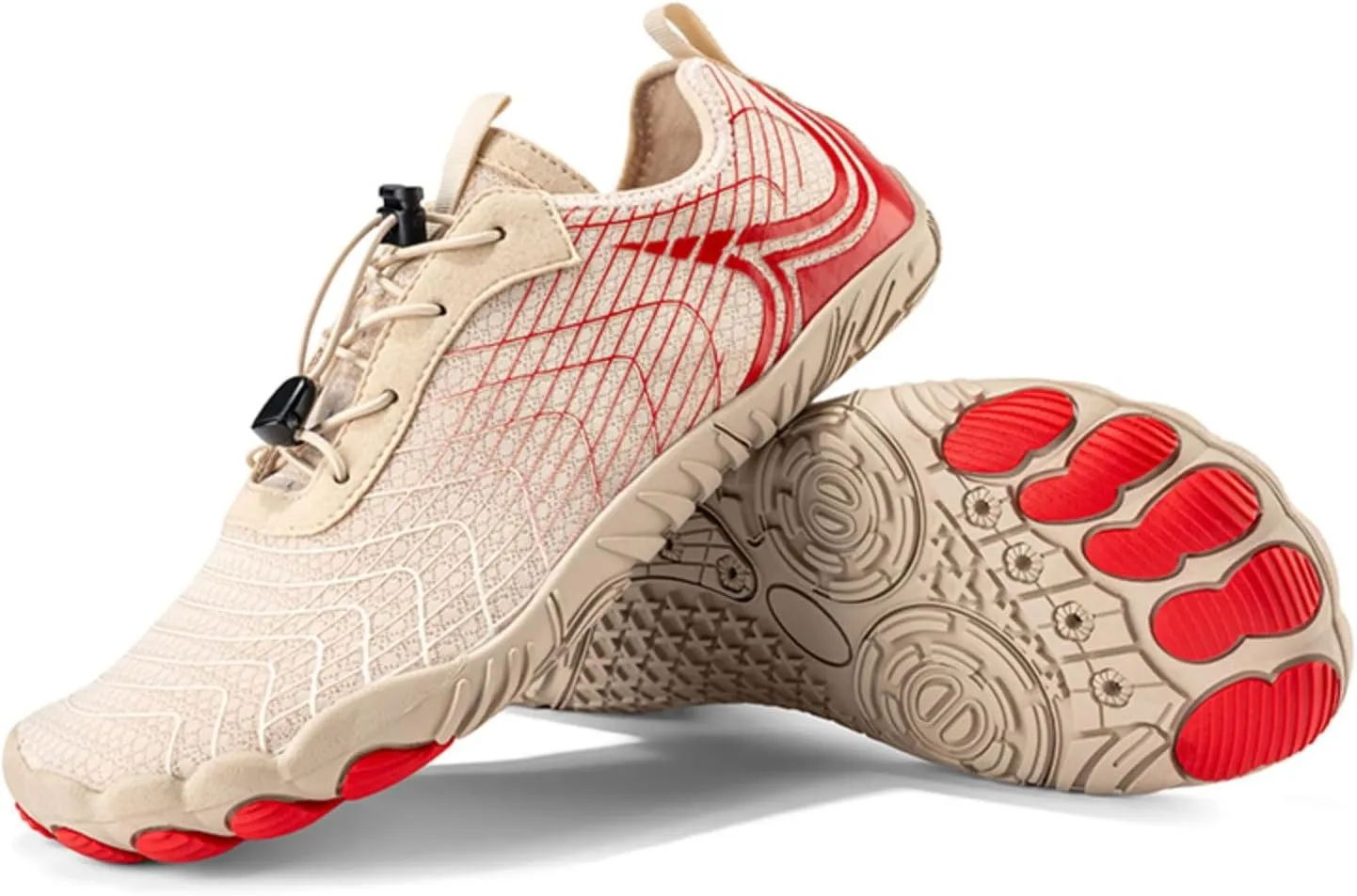 Unisex Barefoot Water Shoes: Wide Toe Box, Non-Slip, Soft Rebound and Breathable Mesh Upper - Trail-to-Water Hiking & Swimming (Men & Women)