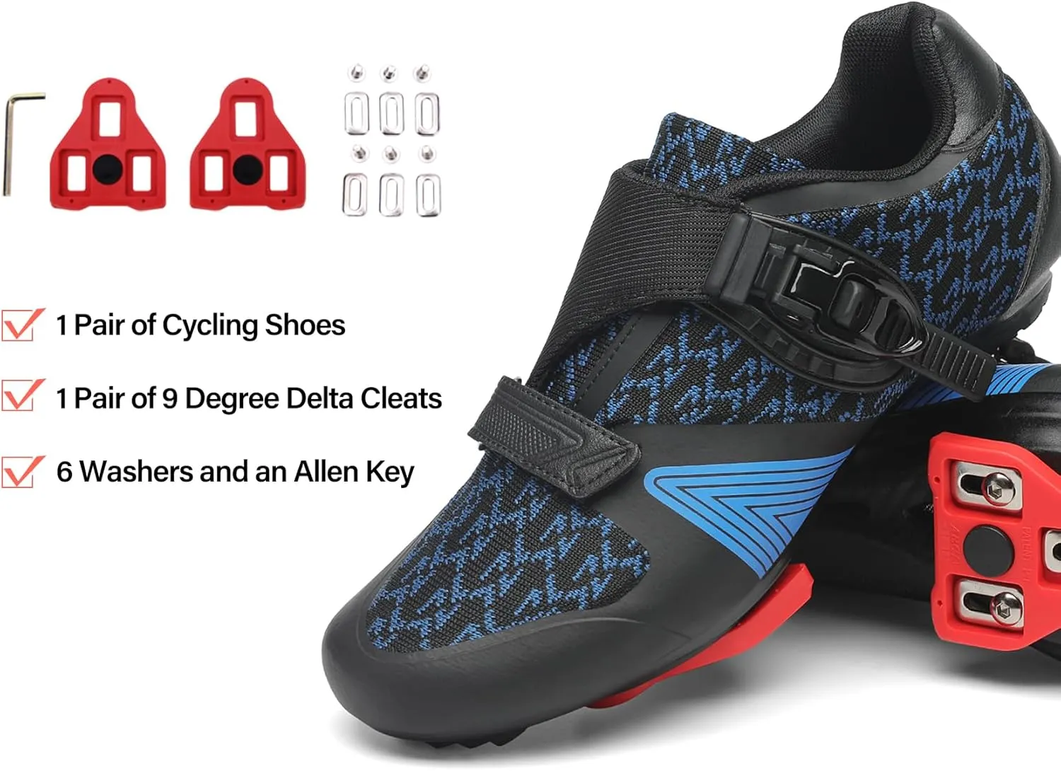 Unisex Cycling Shoes for Men Women Compatible with Peloton Bike Shoes with Delta Cleats for Road Biking Indoor Outdoor Pedal