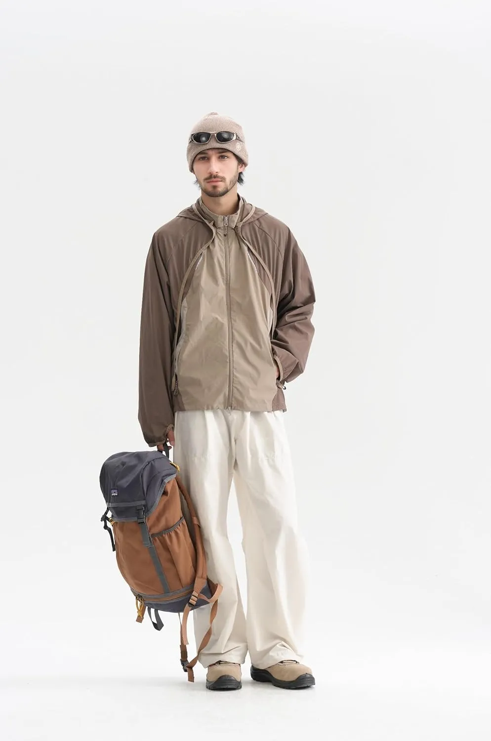 UPF 50  Unisex Lightweight Sun Hoodie with Reflective Strips for Hiking/Cycling/Urban Commuter