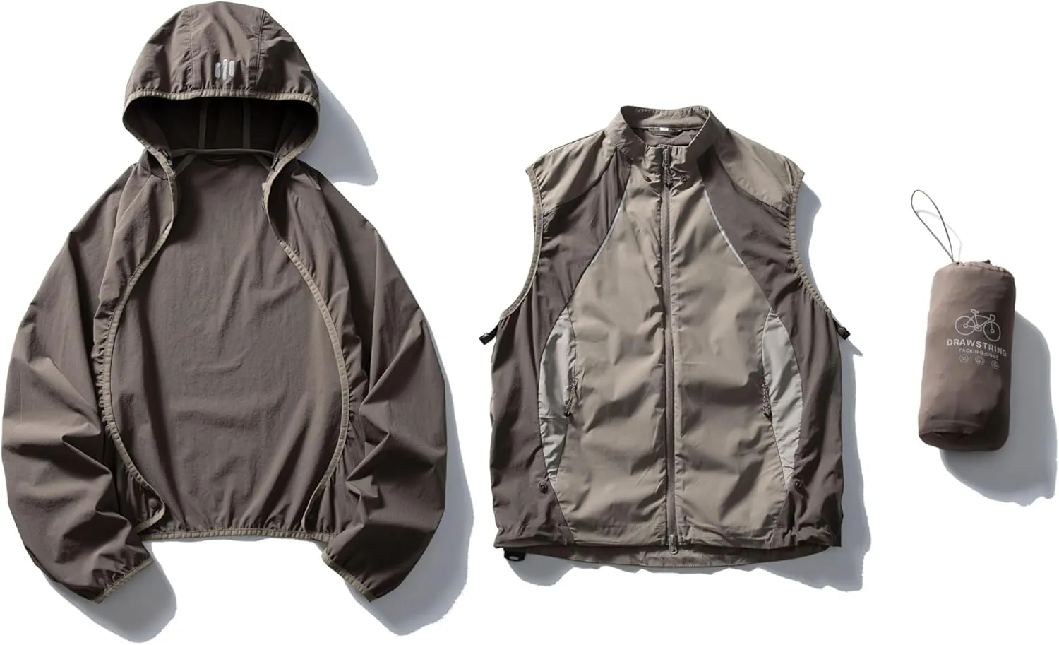 UPF 50  Unisex Lightweight Sun Hoodie with Reflective Strips for Hiking/Cycling/Urban Commuter
