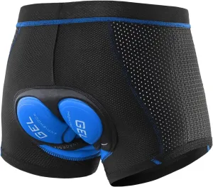 Upgrade Men's Cycling Underwear Soft Mesh Gel Padded Cycling Underwear Undershorts MTB Liner Shorts