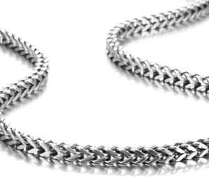 Urban Jewelry Stunning Mechanic Style Stainless Steel Silver Men's Necklace Link Chain (18,21,23 Inches)