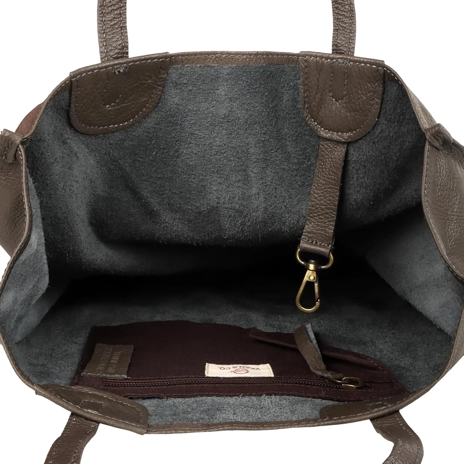 Vaan & Co. Tote – Upcycled Genuine Leather Shoulder Bag, Sustainable & Stylish Handbag for Everyday Use