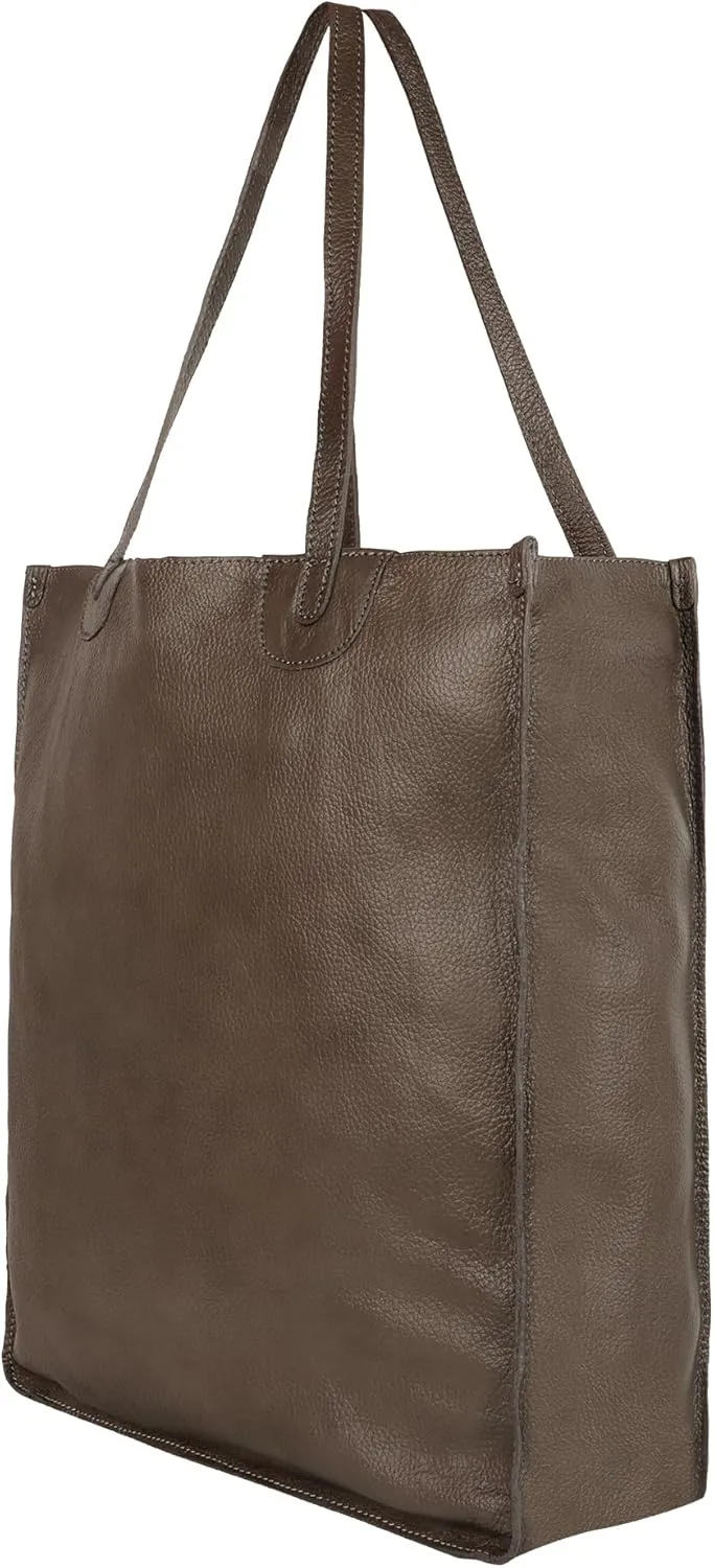 Vaan & Co. Tote – Upcycled Genuine Leather Shoulder Bag, Sustainable & Stylish Handbag for Everyday Use