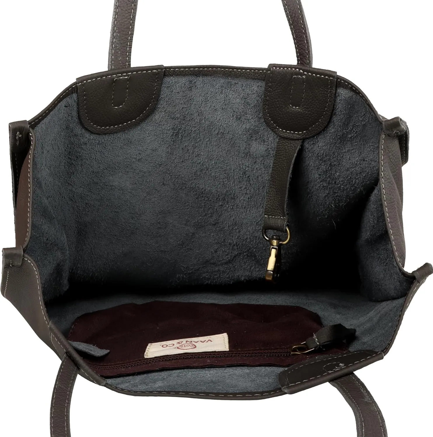 Vaan & Co. Tote – Upcycled Genuine Leather Shoulder Bag, Sustainable & Stylish Handbag for Everyday Use