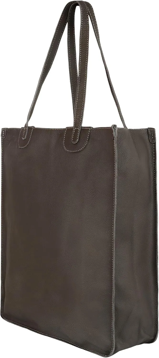 Vaan & Co. Tote – Upcycled Genuine Leather Shoulder Bag, Sustainable & Stylish Handbag for Everyday Use