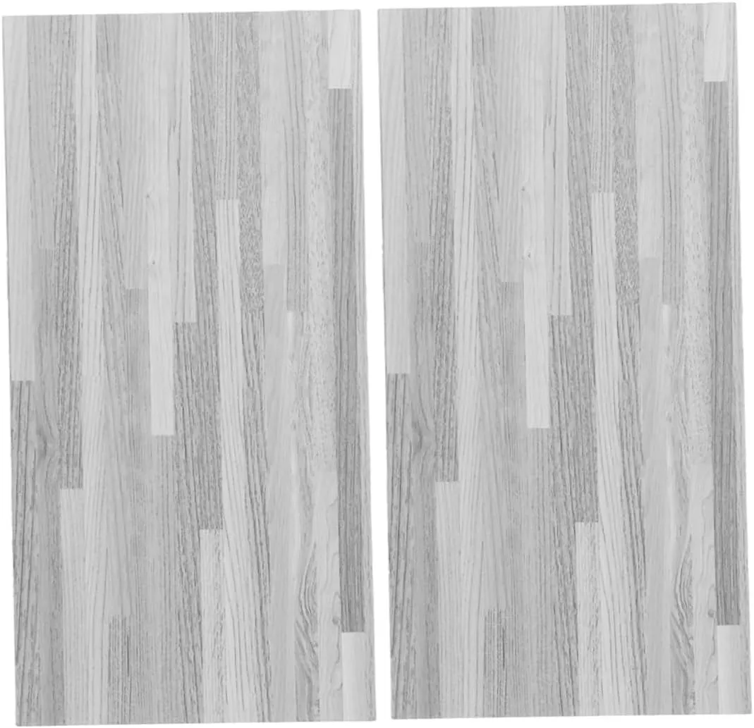 Vaguelly Miniature Flooring for Dollhouse 2pcs PVC Wood Grain Tiles Easy Install Perfect for Dollhouse Decorations