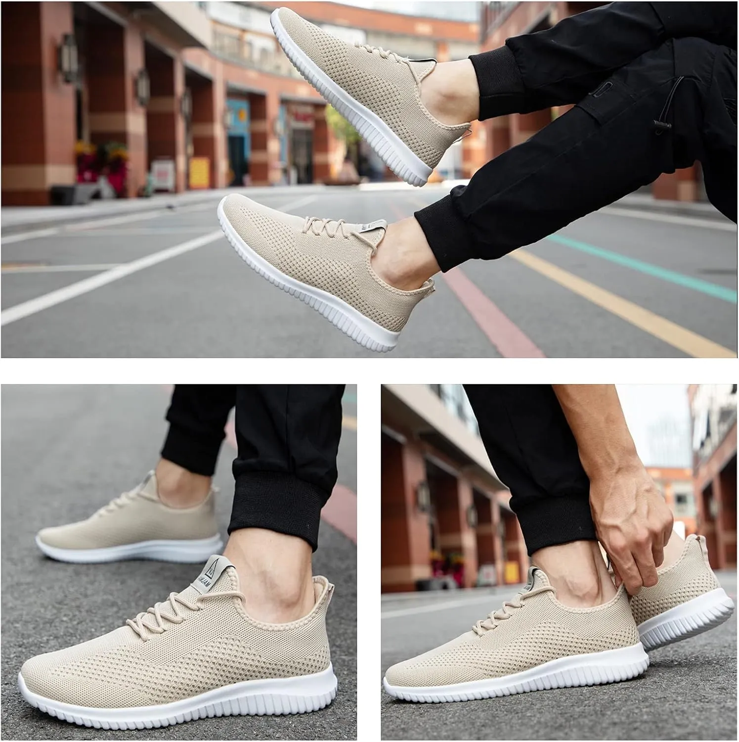 VAMJAM Men's Running Shoes Ultra Lightweight Breathable Walking Shoes Non Slip Athletic Fashion Sneakers Mesh Workout Casual Sports Shoes