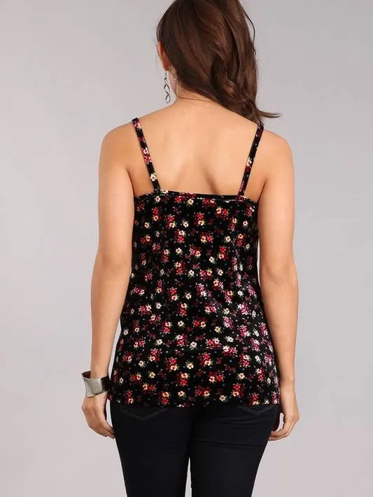 Velvet Sleeveless Tank Top