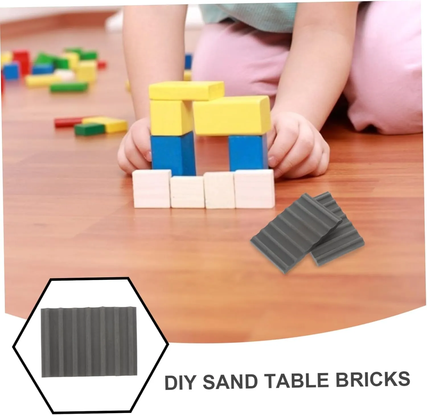 VICASKY 10pcs Miniature Brick Models for Landscapes Realistic for Dollhouses and Table Projects Lightweight for Creative Building