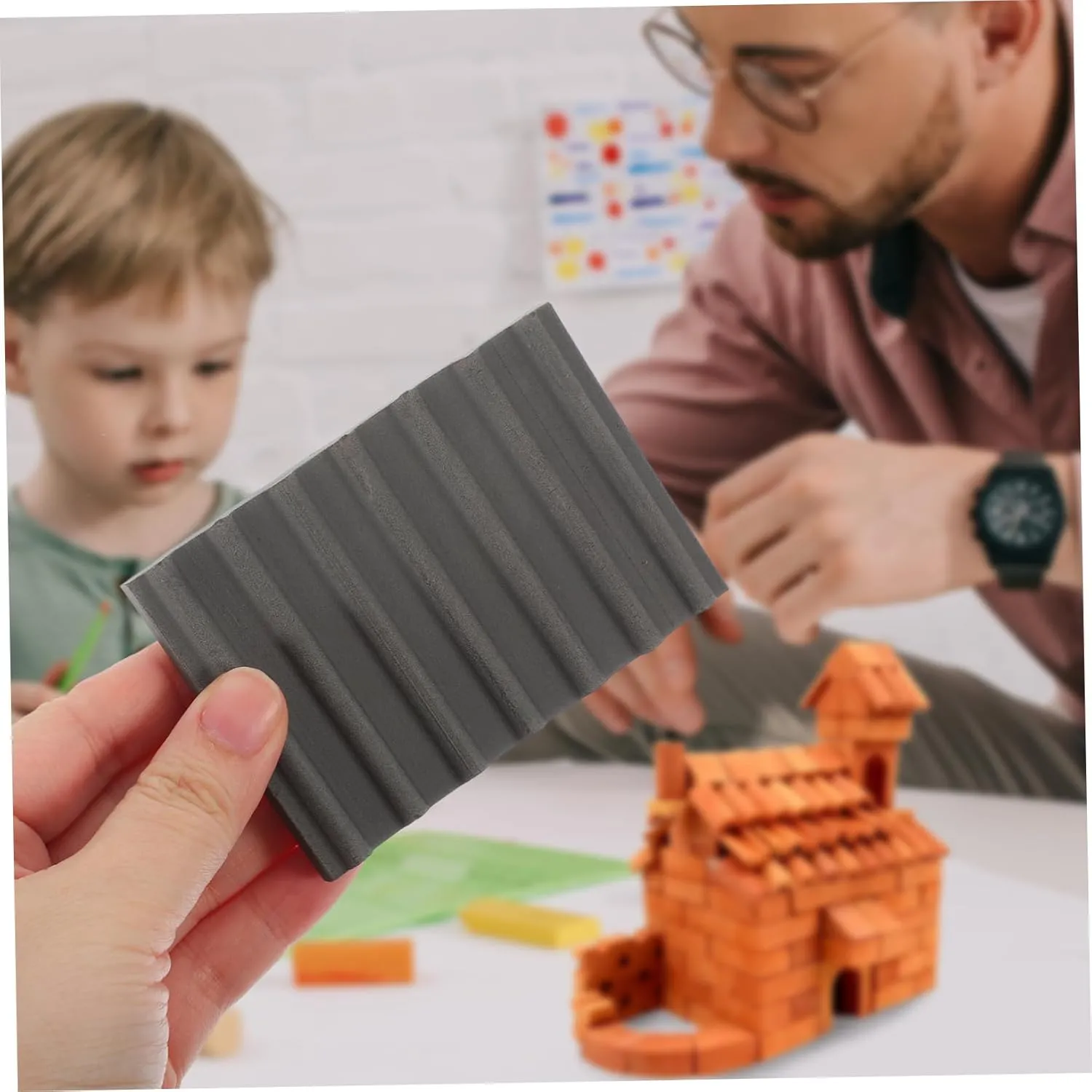VICASKY 10pcs Miniature Brick Models for Landscapes Realistic for Dollhouses and Table Projects Lightweight for Creative Building