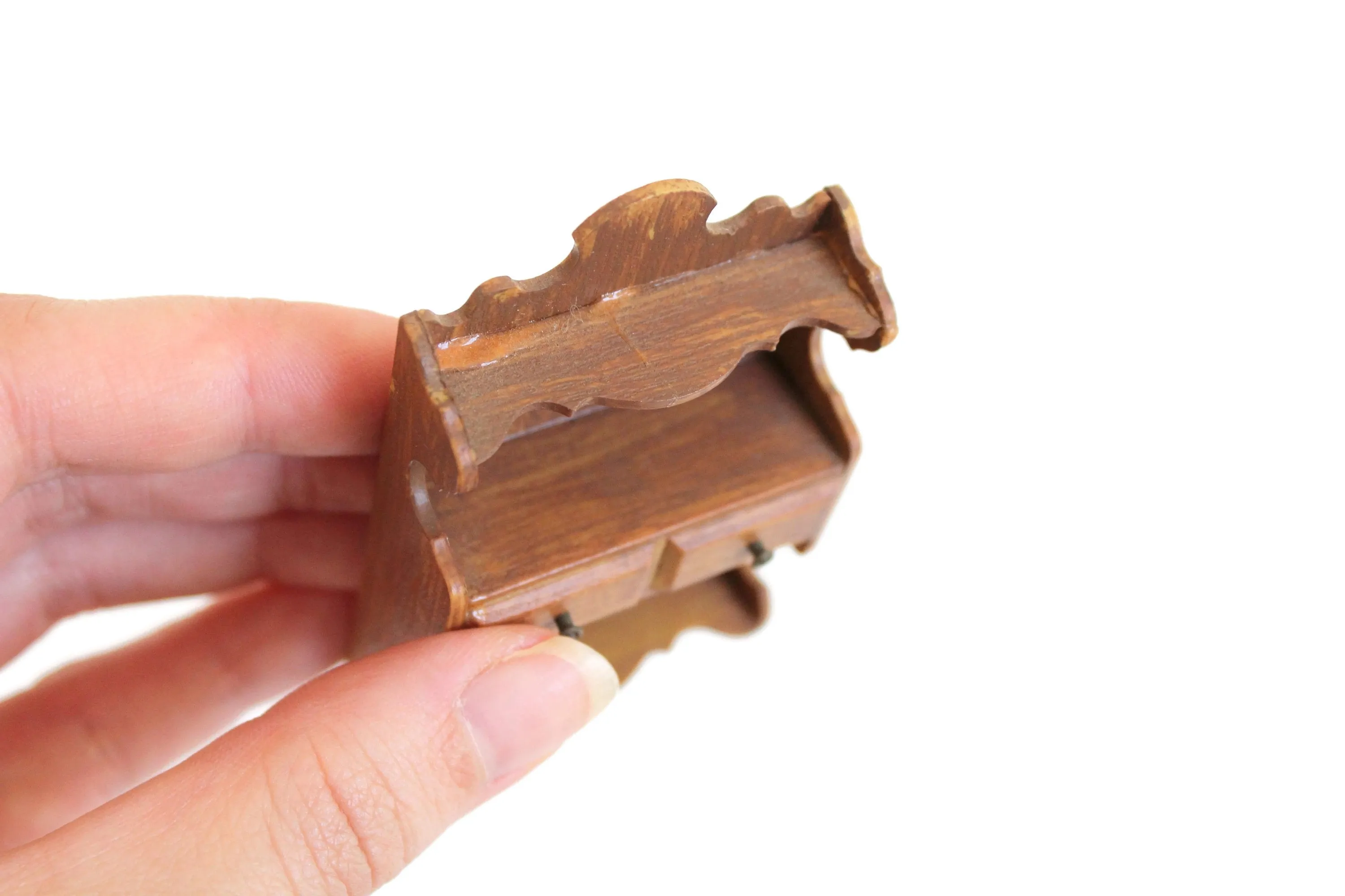 Vintage 1:12 Miniature Dollhouse Wall Shelf, Wall Rack or Display Shelf