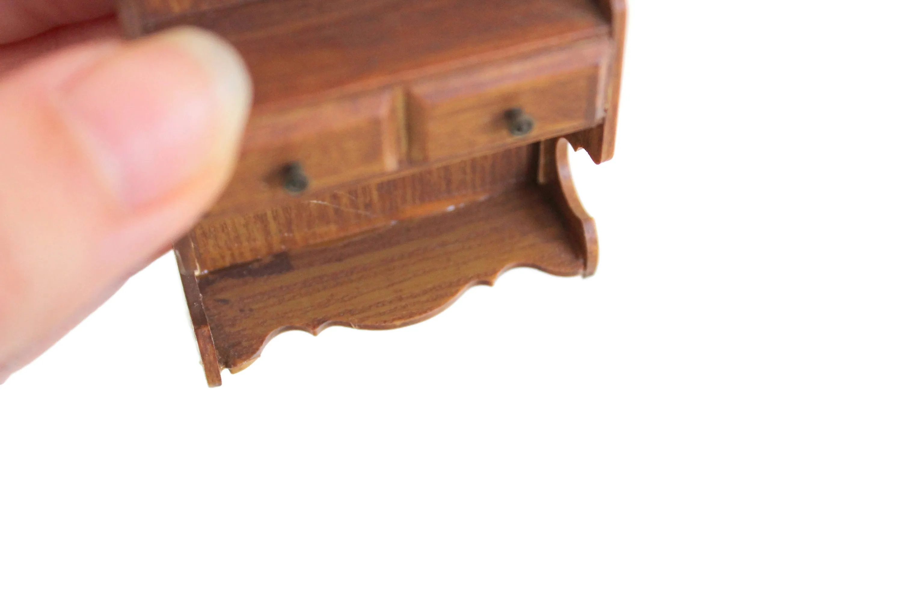 Vintage 1:12 Miniature Dollhouse Wall Shelf, Wall Rack or Display Shelf