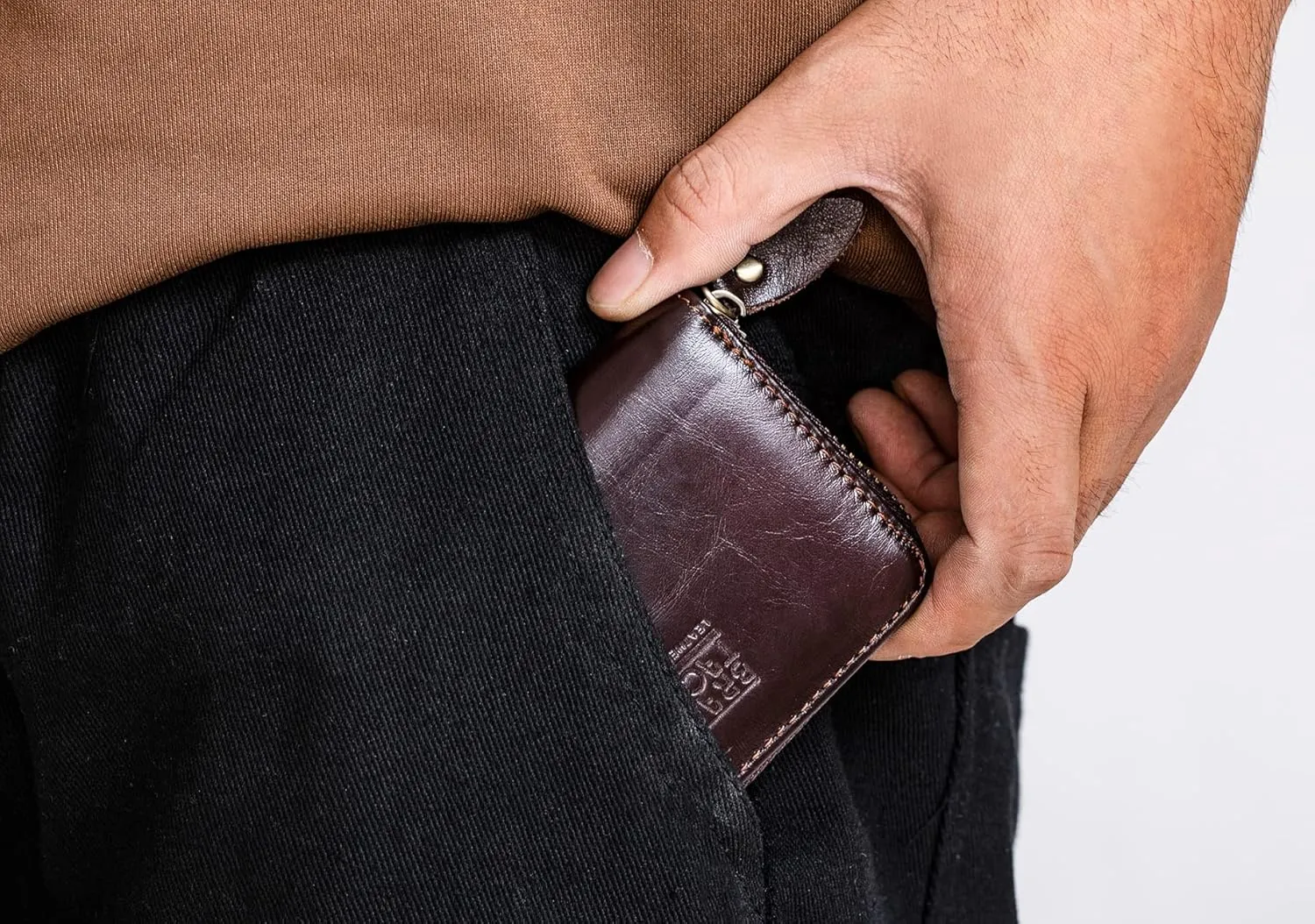 Vintage Full Top Grain Leather Wallet RFID Blocking Multi Card Case with Zipper Pocket Card Holder for Men Women Gift Box