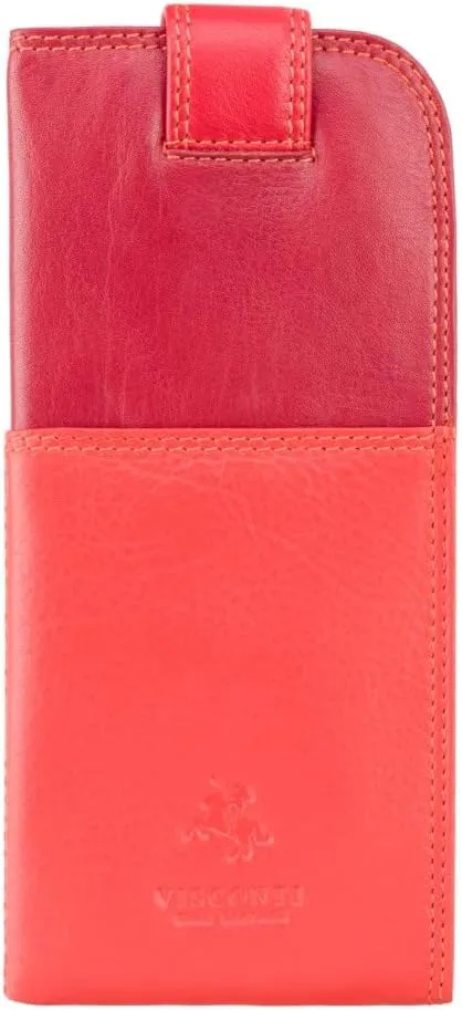 Visconti RB106 Soft Leather Eye Glasses Pouch/Sunglasses Case Holder,