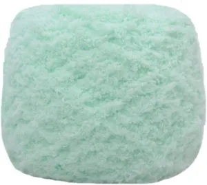 Warm Coral Fleece Fluffy Knitting Yarn Shaggy Light Green Fur Yarn Acrylic Velvet Knitting Yarn DIY Fluffy Dolls Blanket Sweater Scarf Handbag Total 5 Skeins