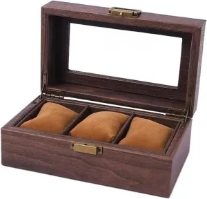 Watch Box Organizer 3 Checkered Watch Display Boxes Glass Sunroof Watch Collection Boxes Jewelry Storage Boxes watch case