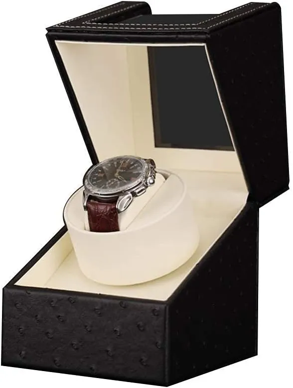 Watch Winder Box for Automatic Watches Wood Shell Piano Paint Exterior and Extremely Silent Motor Watches