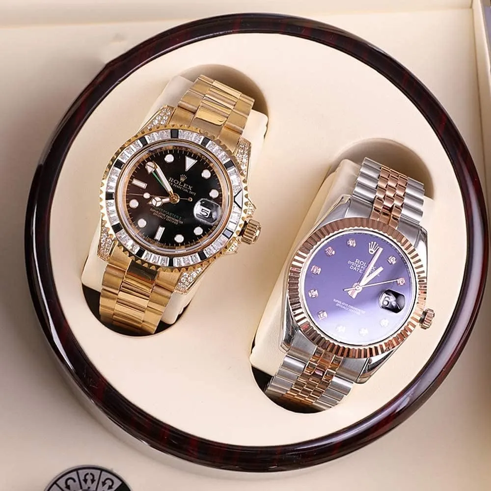 Watch Winder For 8 12 Storages,Wood Shell Piano Paint Exterior And Extremely Silent Motor,Led Illumination Automatic Watch Box For Ladies And Men'S Wrist Watches,Sandalwood V1