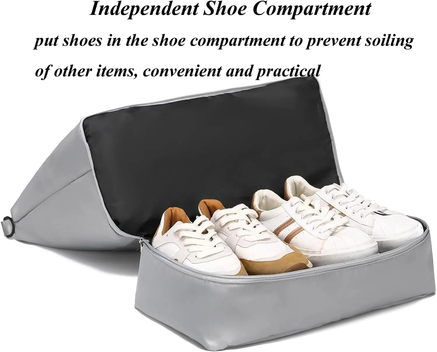 Waterproof Travel Duffle Bag Gym Tote Bag with Shoes Compartment Weekender Overnight Case Portable Airplane Carrying Handbag