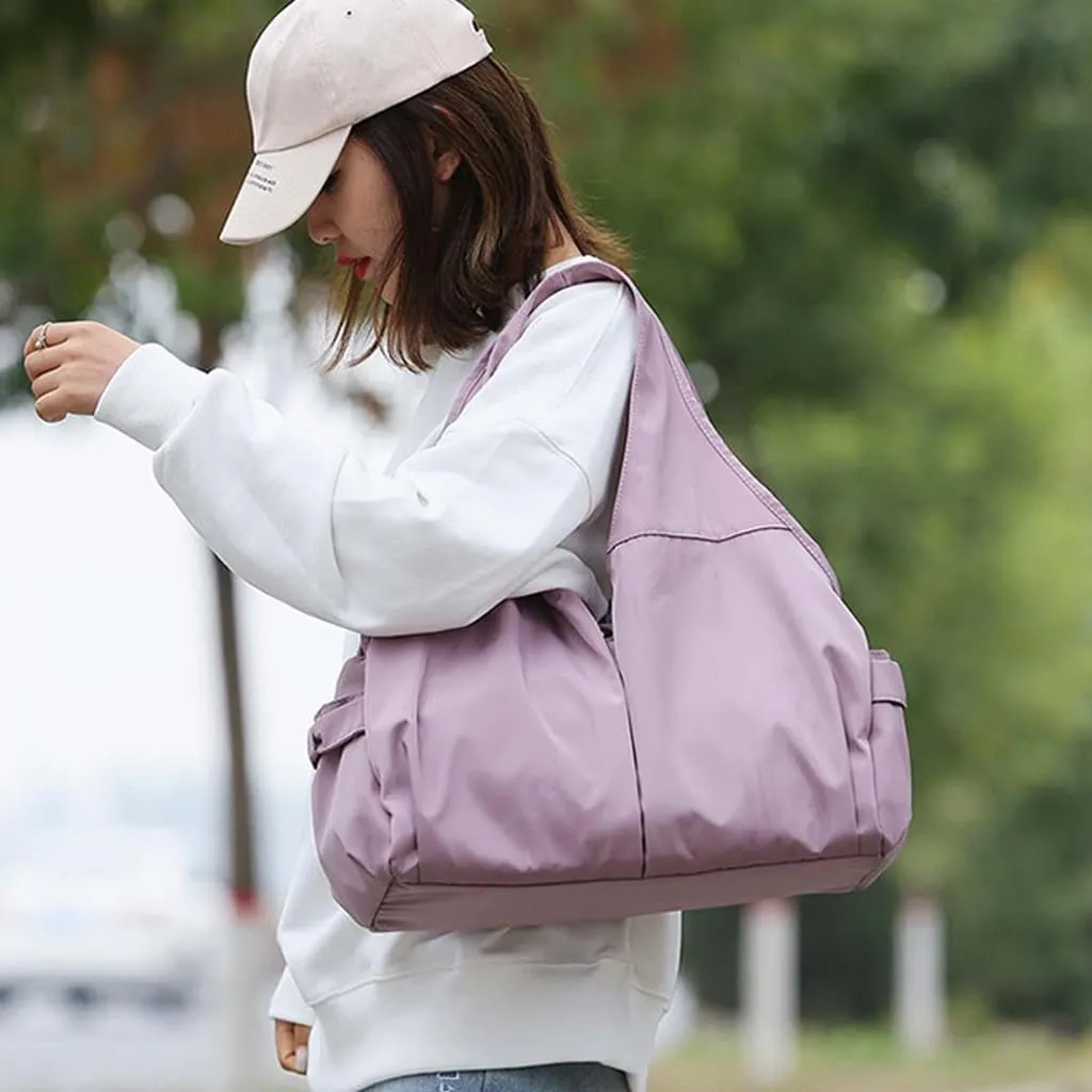 Watertight Sports Gym Bag for Sports Travel Hiking, Sports Travel Bag Womens Yoga Mat Bag Gym Bag with Shoe Compartment