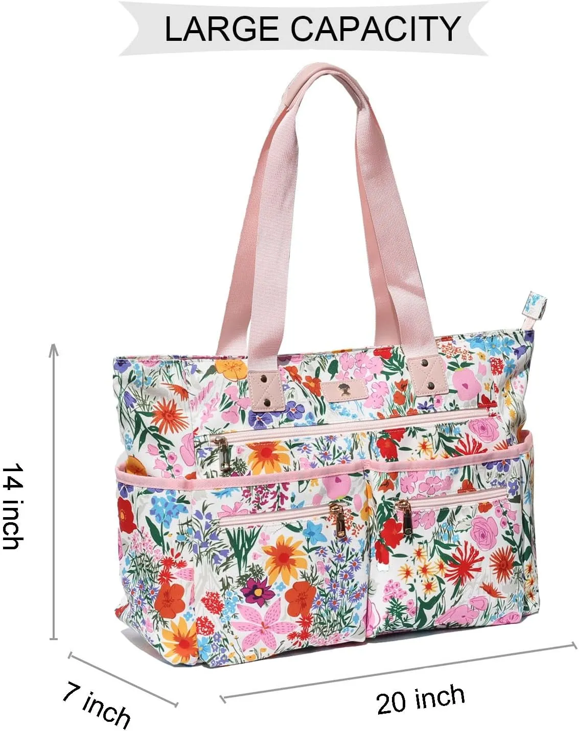 Weekender Bag Carry On Bag Overnight Tote Travel Duffle with 13 Pockets for Travel,Work，Gym,Beach,Teacher,Nurse
