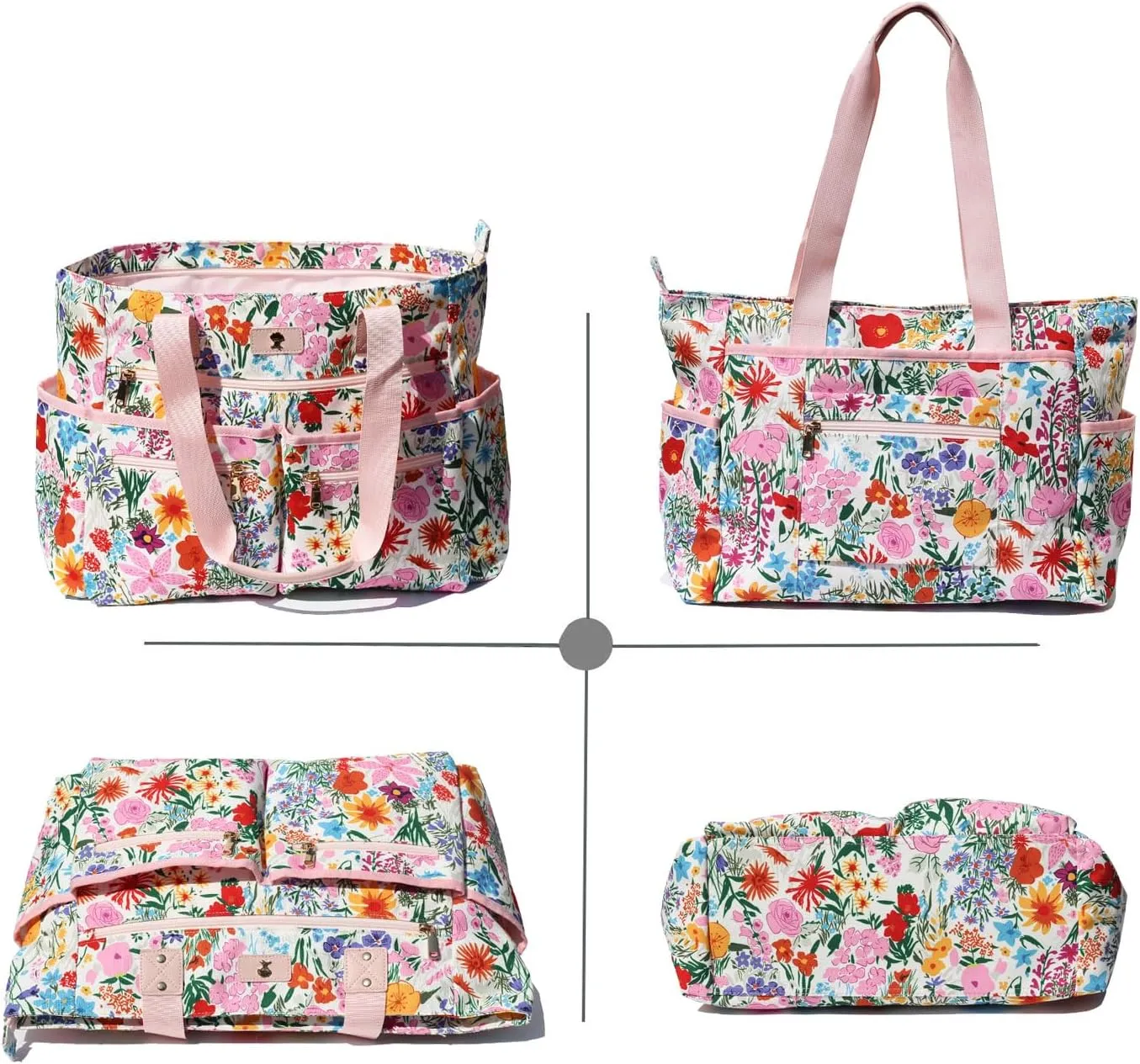Weekender Bag Carry On Bag Overnight Tote Travel Duffle with 13 Pockets for Travel,Work，Gym,Beach,Teacher,Nurse