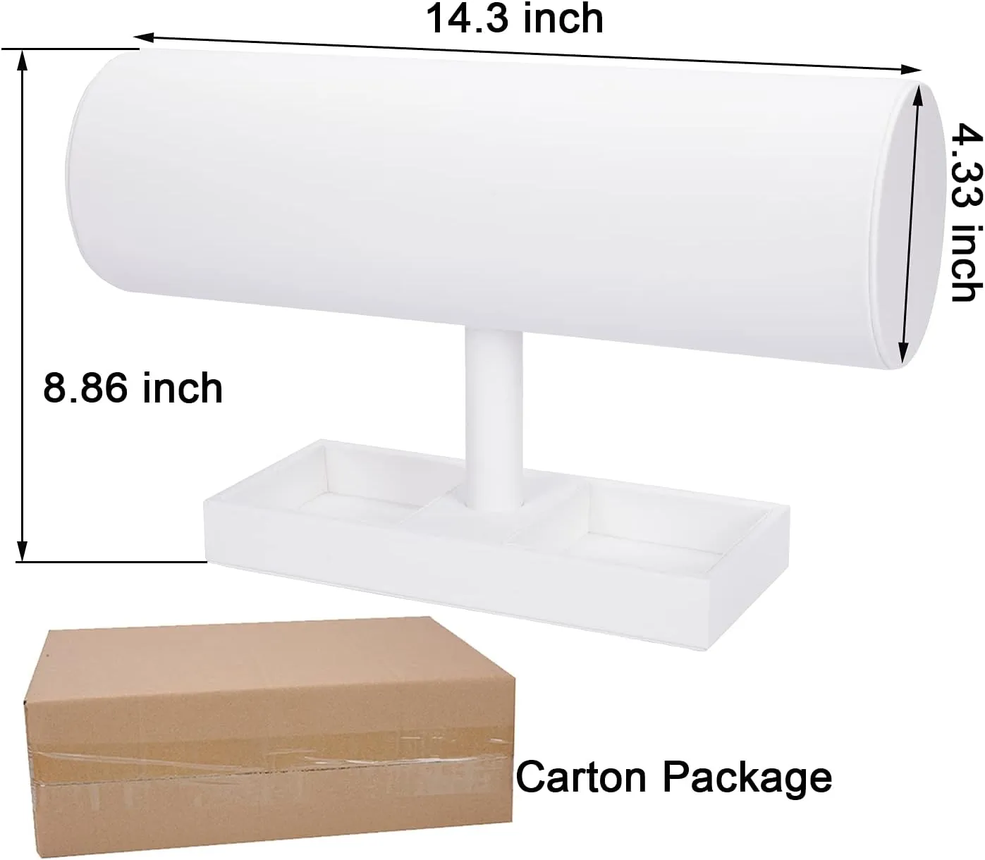 White Leather Headband Holder Organizer Storage Headband Stand Display Baby Headband Organizer for Girls Women