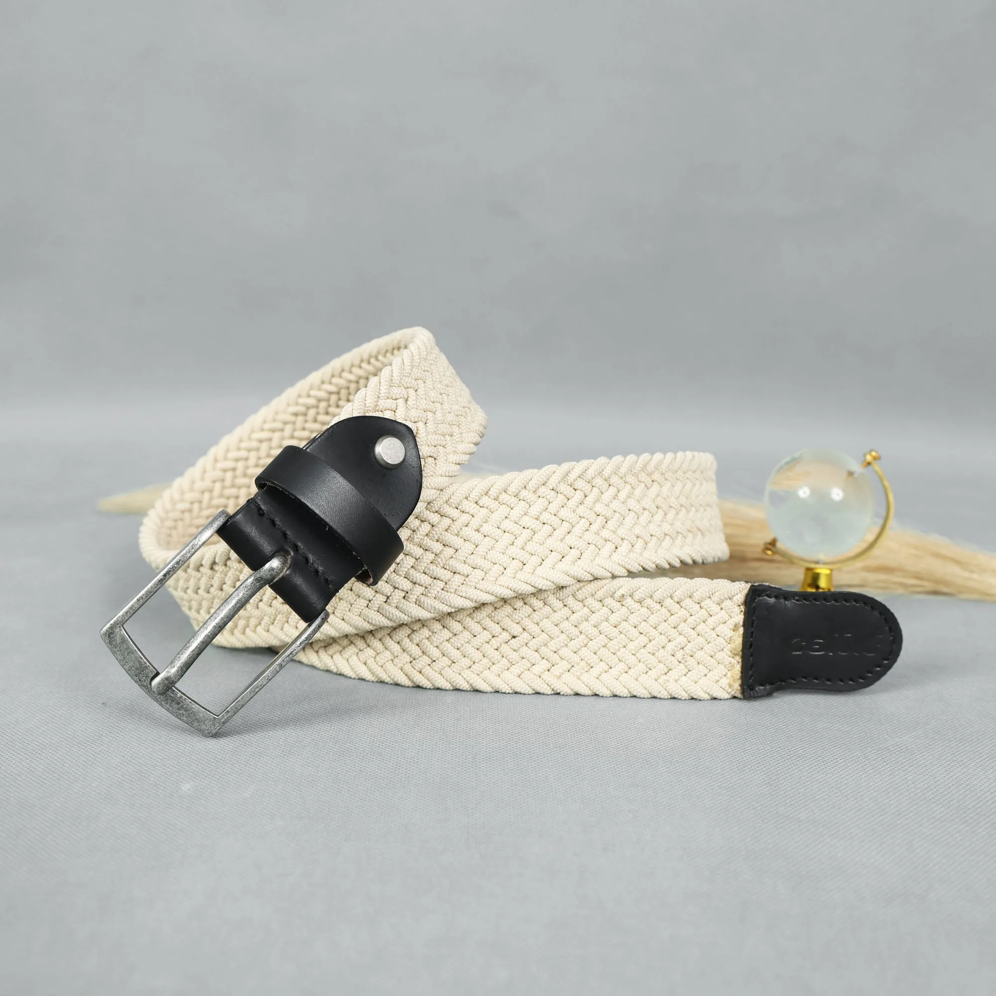 White Webbing Belt – Durable, Adjustable & Stylish for Everyday Wear.LB-881