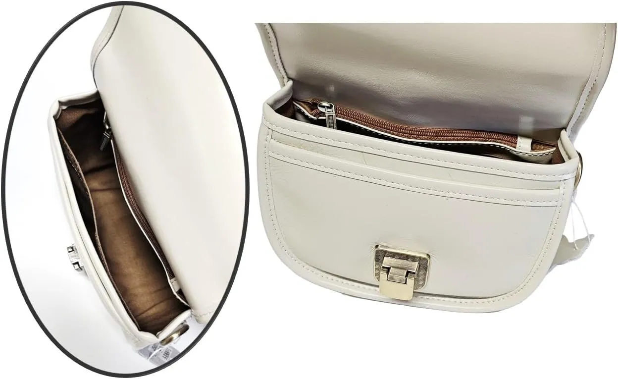 Women Genuine Cow Leather Mini Small Crossbody Shoulder Bag with 2 Detachable Adjustable Straps
