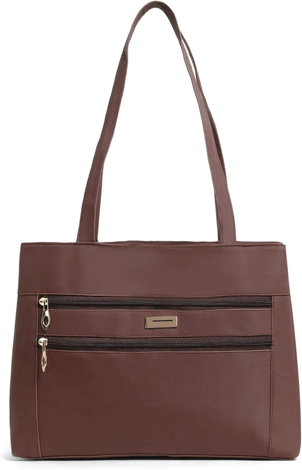Women Leather Tote Bag, Classic Unlined Design, Interior and Exterior Pockets, Stylish, Lightweight for casual