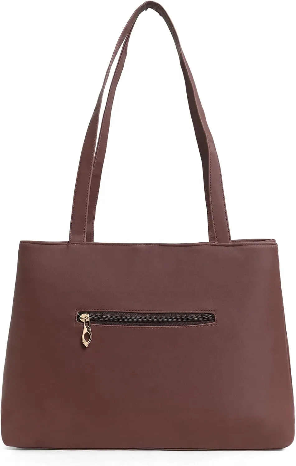 Women Leather Tote Bag, Classic Unlined Design, Interior and Exterior Pockets, Stylish, Lightweight for casual