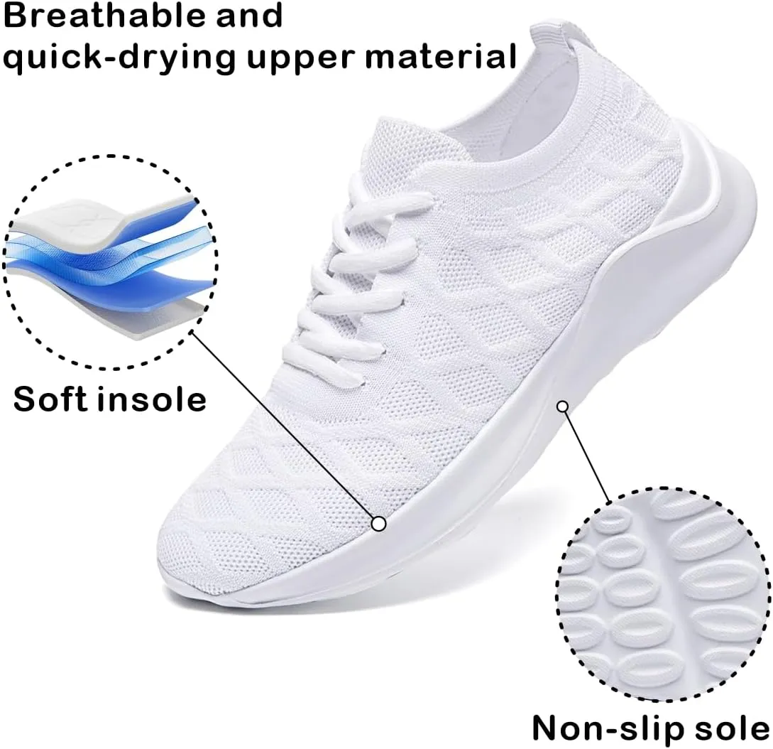 Women Lightweight Slip On Walking Running Shoes Breathable Mesh Sport Sneakers Women's Workout Casual Gym Jogging Shoes