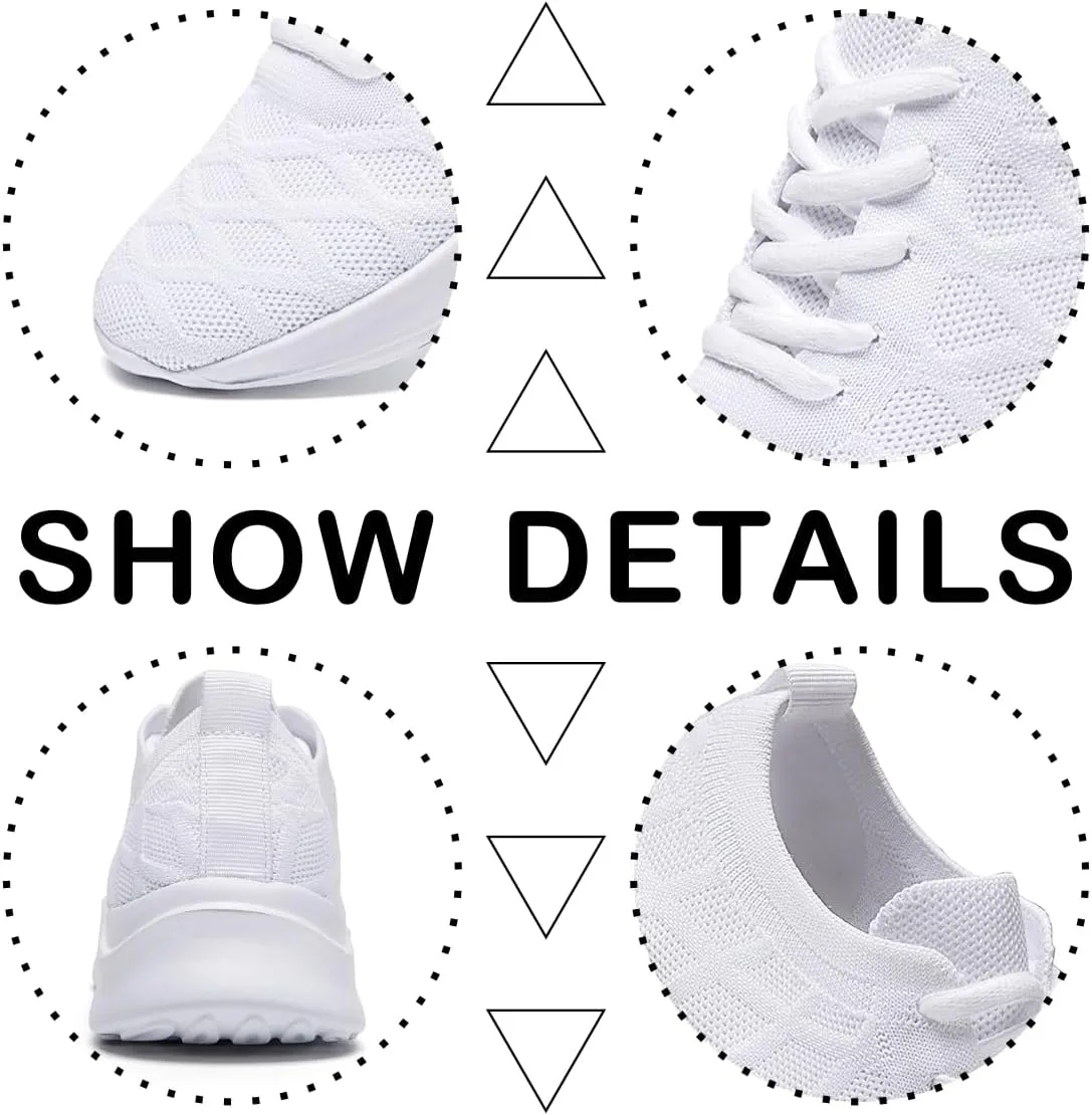 Women Lightweight Slip On Walking Running Shoes Breathable Mesh Sport Sneakers Women's Workout Casual Gym Jogging Shoes