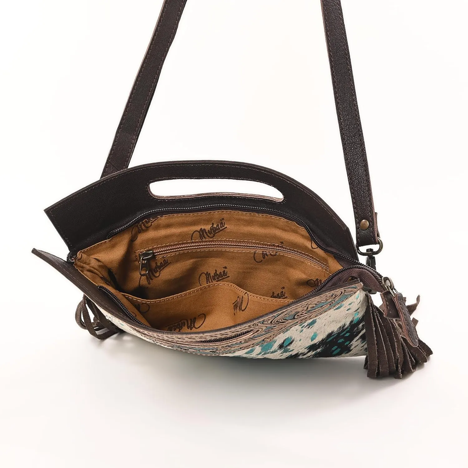 Women Natural Cowhide Leather Crossbody Sling Bag With Adjustable Detachable Strap | Shoulder Bag | Handbag