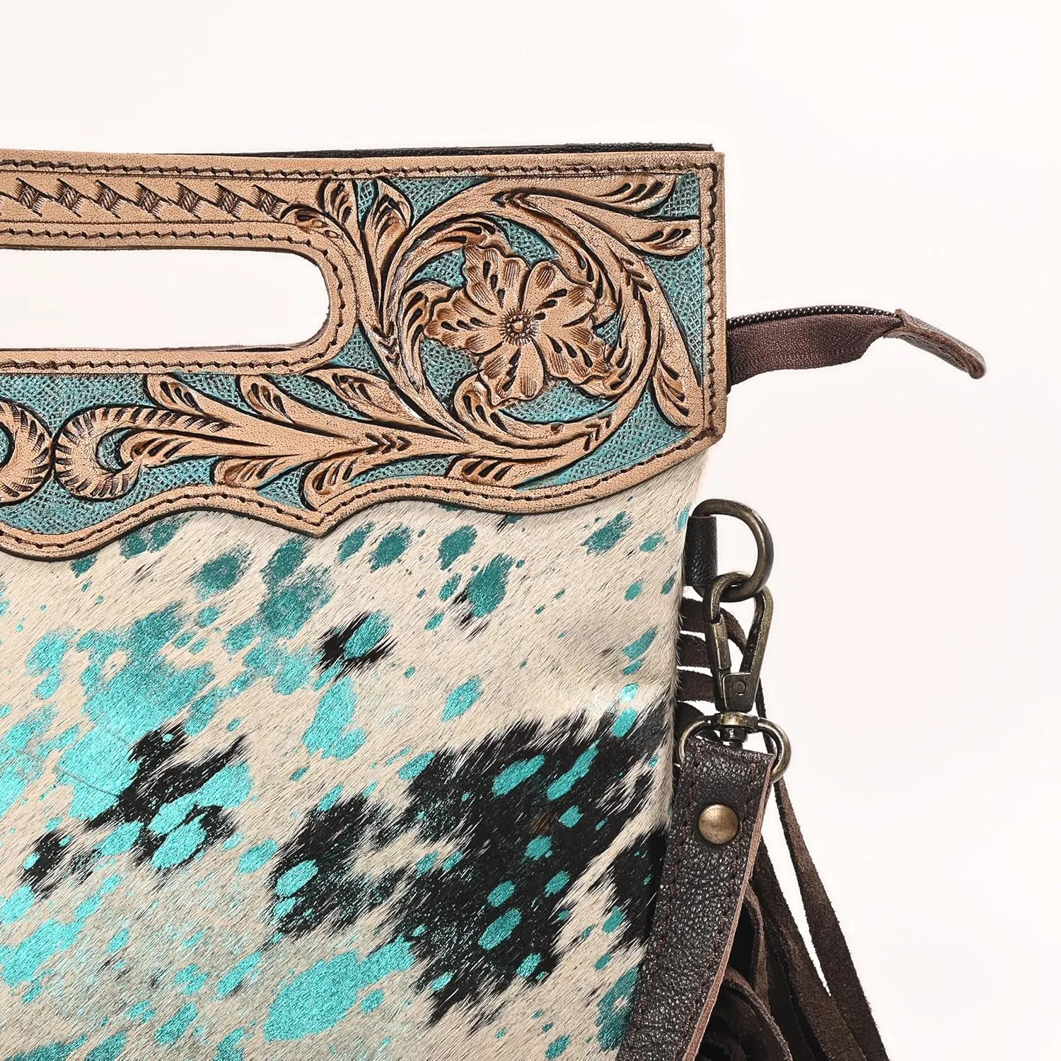 Women Natural Cowhide Leather Crossbody Sling Bag With Adjustable Detachable Strap | Shoulder Bag | Handbag