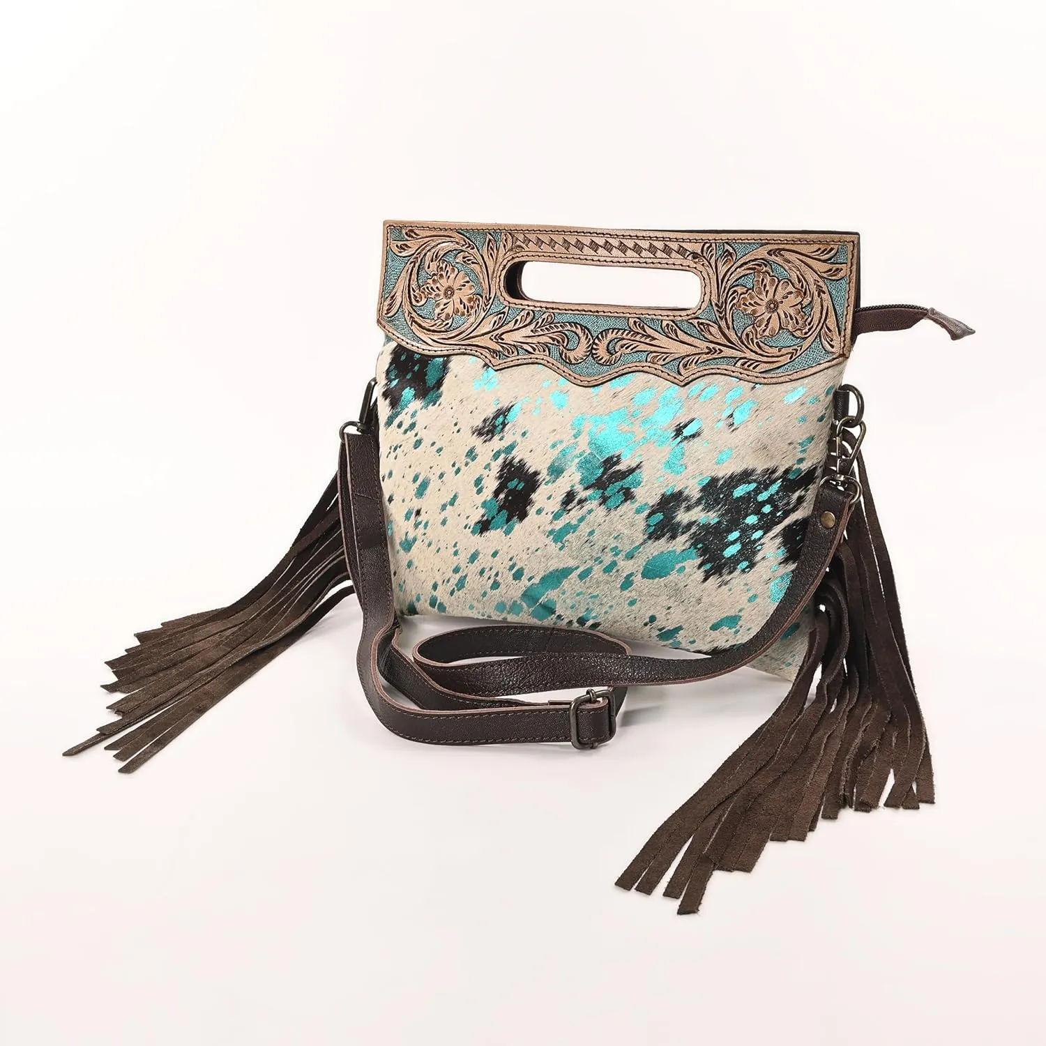 Women Natural Cowhide Leather Crossbody Sling Bag With Adjustable Detachable Strap | Shoulder Bag | Handbag