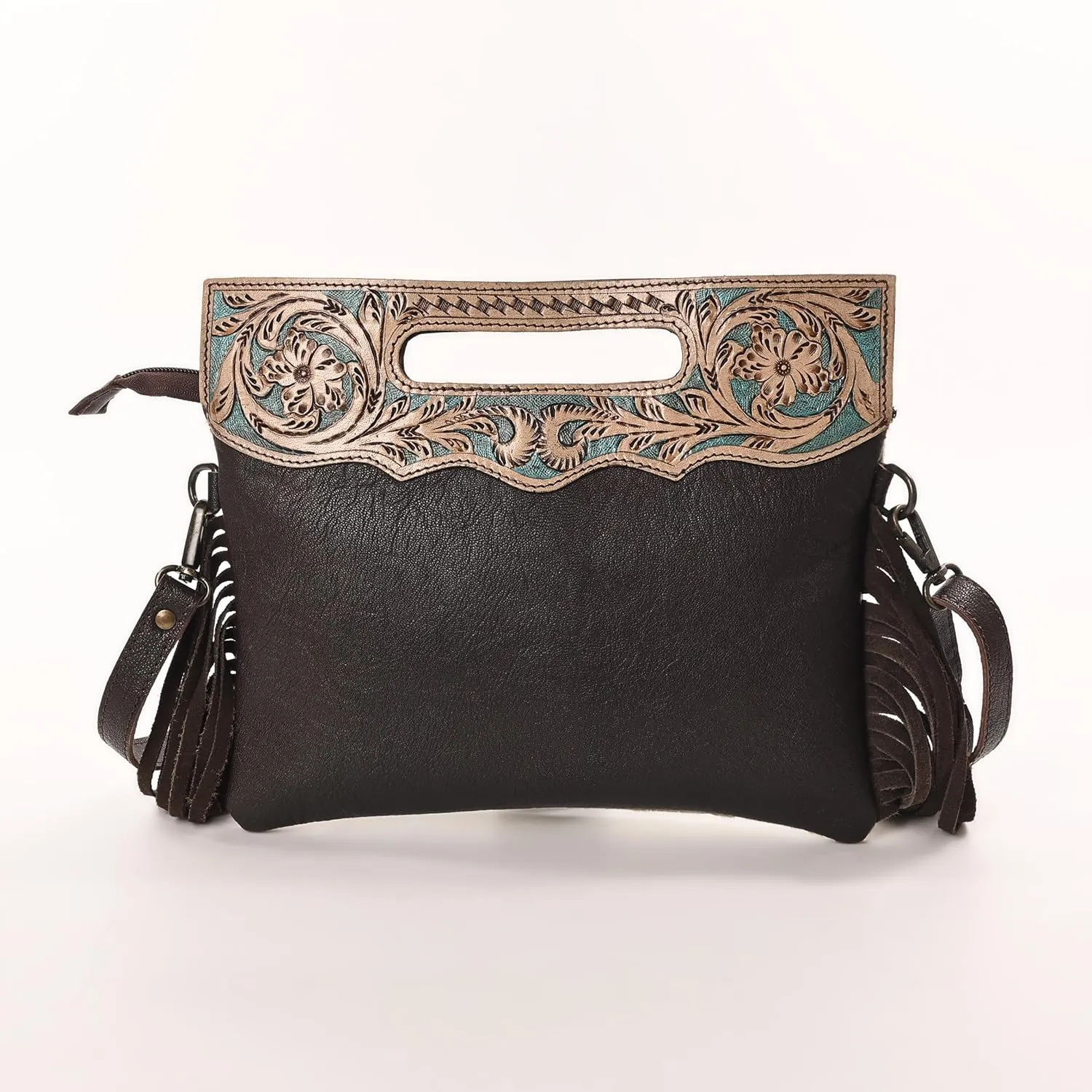 Women Natural Cowhide Leather Crossbody Sling Bag With Adjustable Detachable Strap | Shoulder Bag | Handbag