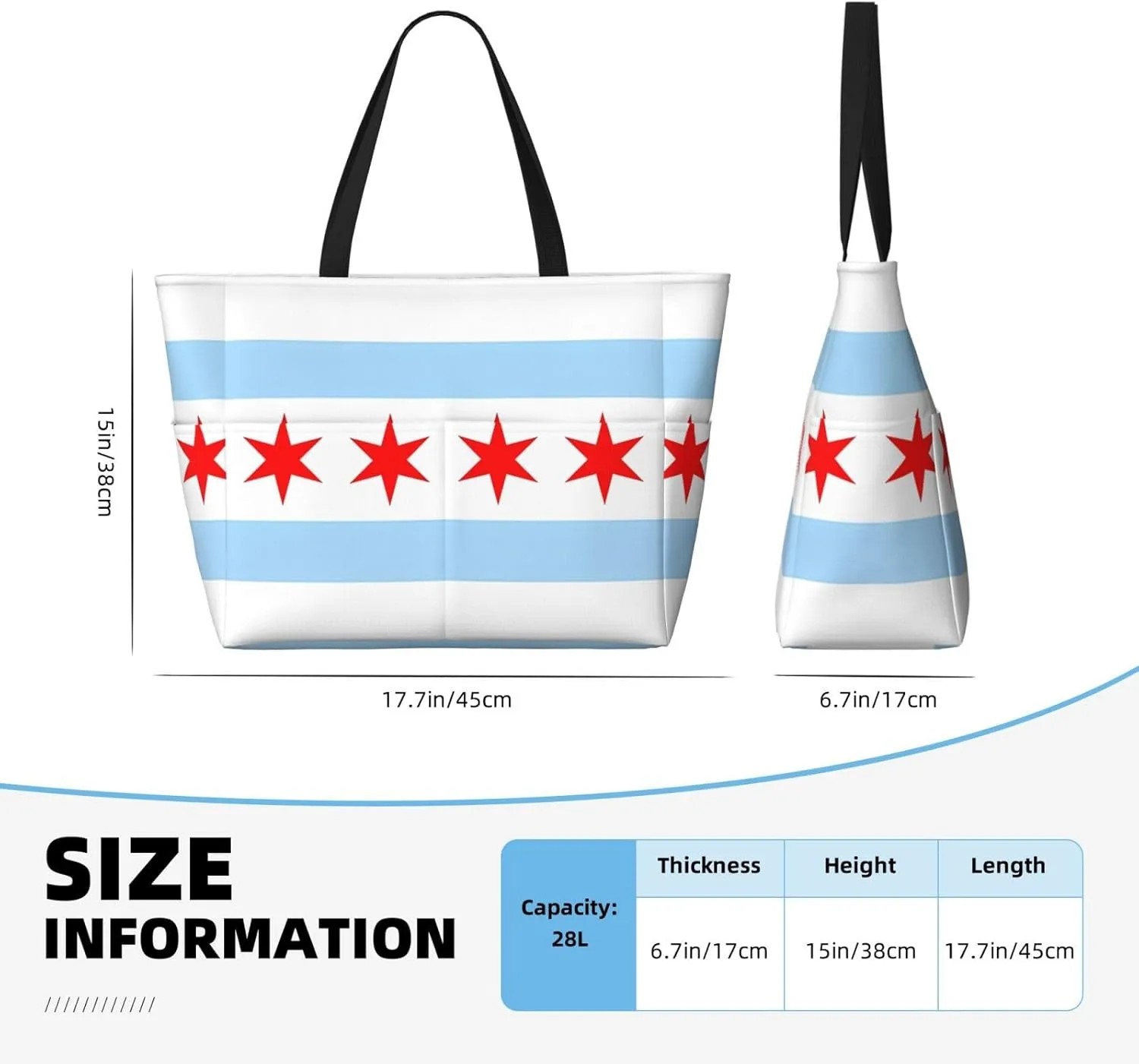 Women's Beach Travel Bags Large Waterproof Tote Bag with Pockets Sandproof Handbag for Beach Gym Vacation