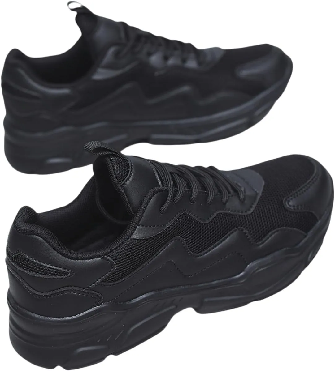 Women's Breathable Mesh Sneakers - Casual Lace-Up Running Shoes, Lightweight & Comfortable for All Seasons
