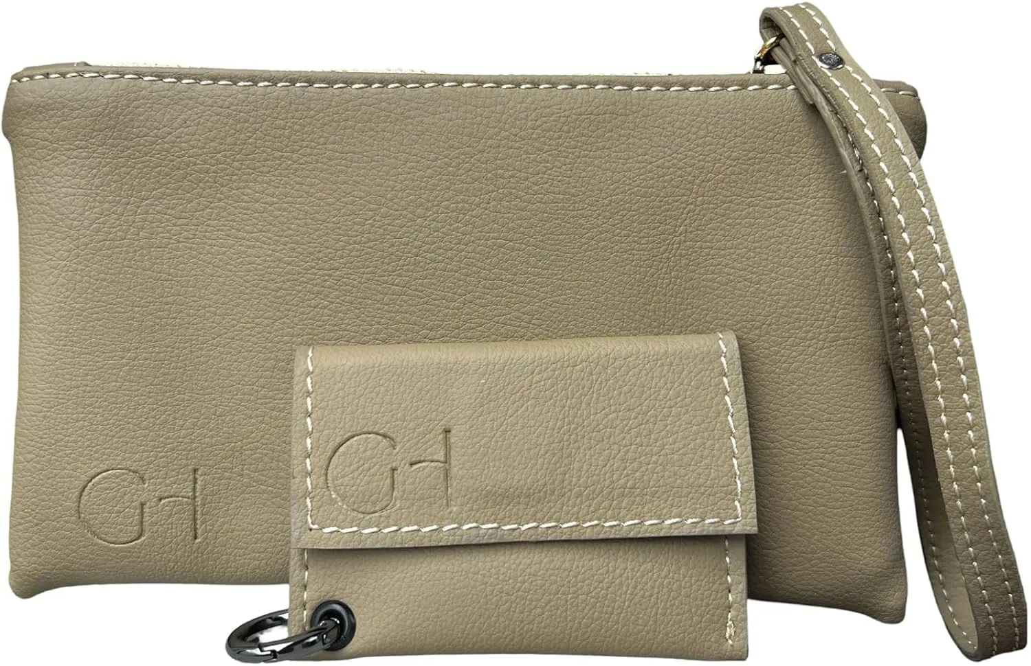 Women's eco-friendly wristlet - made with nopal cactus and corn leather, elegantly crafted in every detail.
