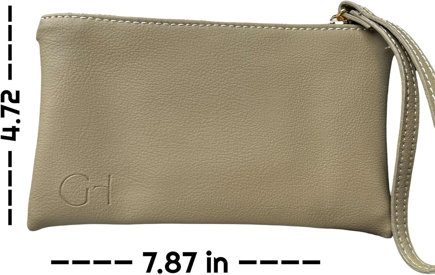 Women's eco-friendly wristlet - made with nopal cactus and corn leather, elegantly crafted in every detail.
