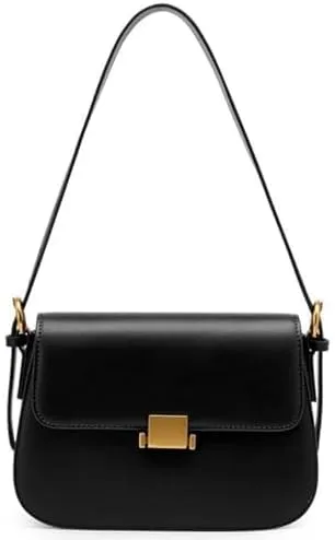 Women's genuine leather shoulder bag, crossbody hand-held small square bag handbag, genuine leather tofu wallet