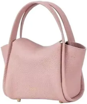 Women's Mini Vegetable Basket Leather Handbag Crossbody Mini Shoulder Bag (Color : Brown, Size : 6.69 * 3.54 * 4.9in)