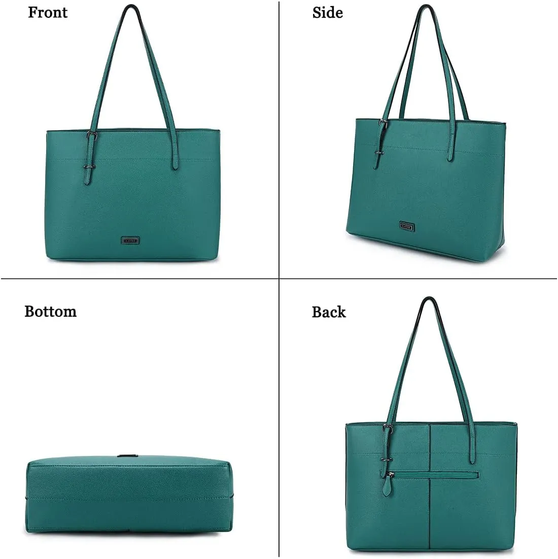 Women's Soft Faux Leather Tote Bag Purse Handbags Wallet Tote Shoulder Bag Purse Large Capacity