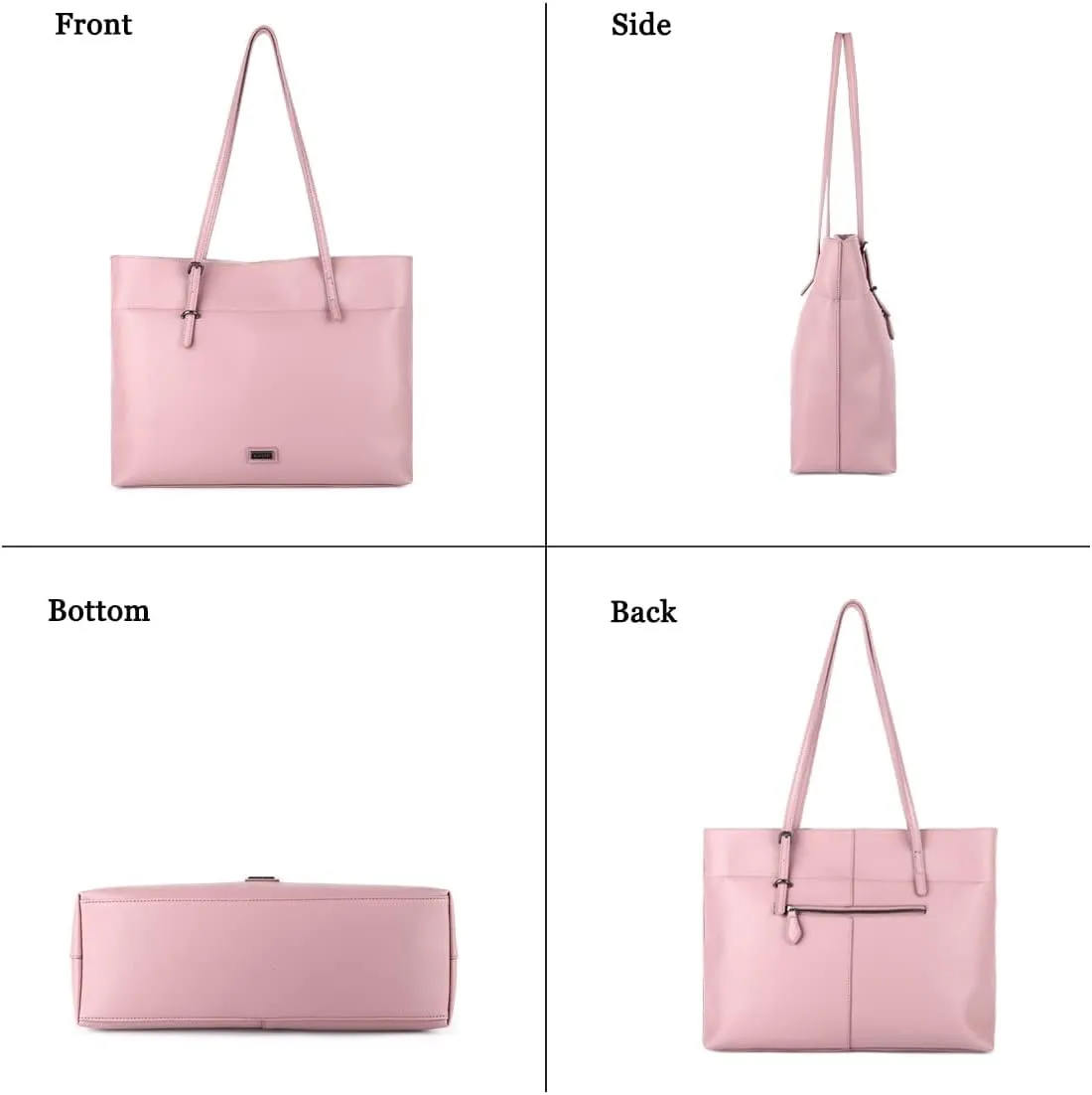 Women's Soft Faux Leather Tote Bag Purse Handbags Wallet Tote Shoulder Bag Purse Large Capacity
