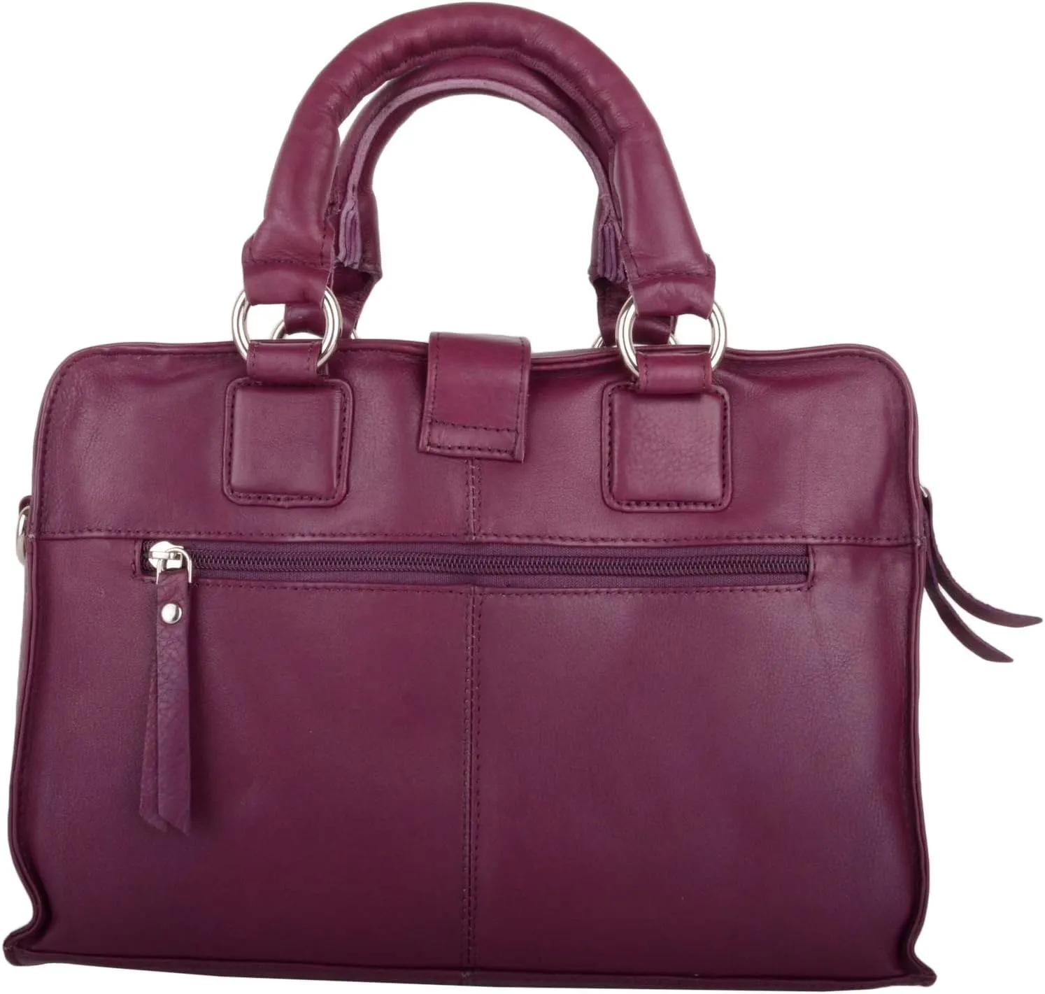 Womens Soft Premium Leather Hand Bag/Shoulder Bag with Detachable Strap