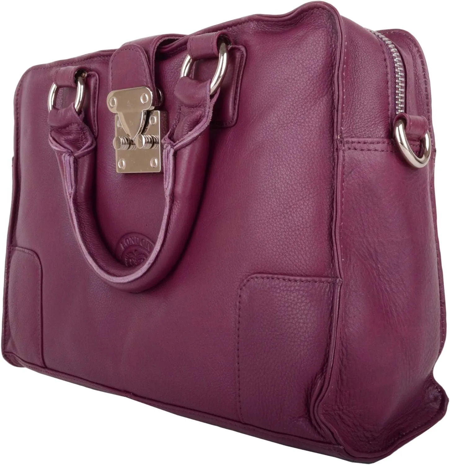 Womens Soft Premium Leather Hand Bag/Shoulder Bag with Detachable Strap