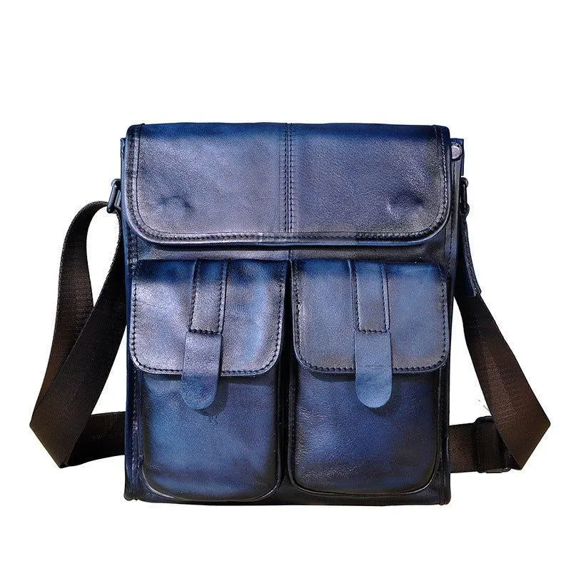 Woosir Vintage Genuine Leather Messenger Shoulder Bag